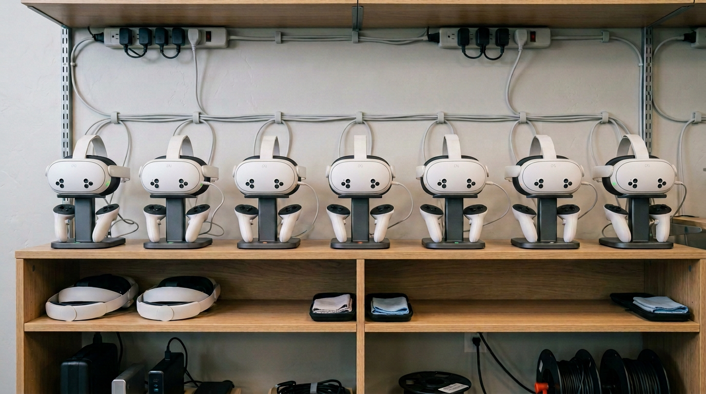 Fleet of VR headsets ready for clinical deployment
